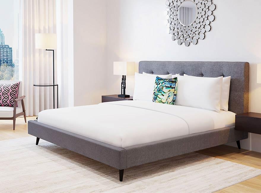 Madison Platform Bed Mattresses, What Kind Of Bedding Do You Use For A Platform Bed