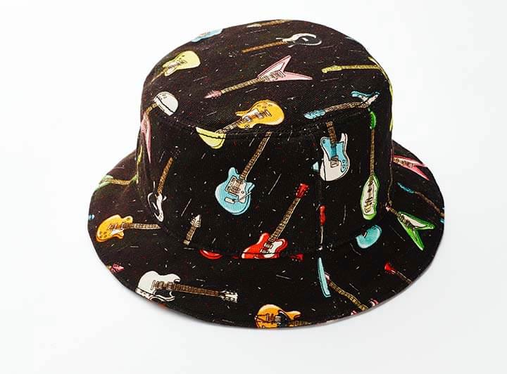 Jeremy Scott Black Guitar Hat
